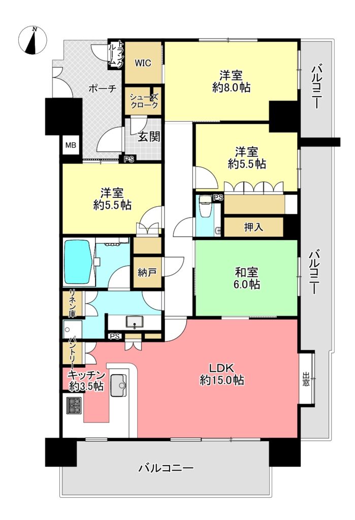 佐倉市｜佐倉ステーションゲートサウスウイング｜7階｜4LDK